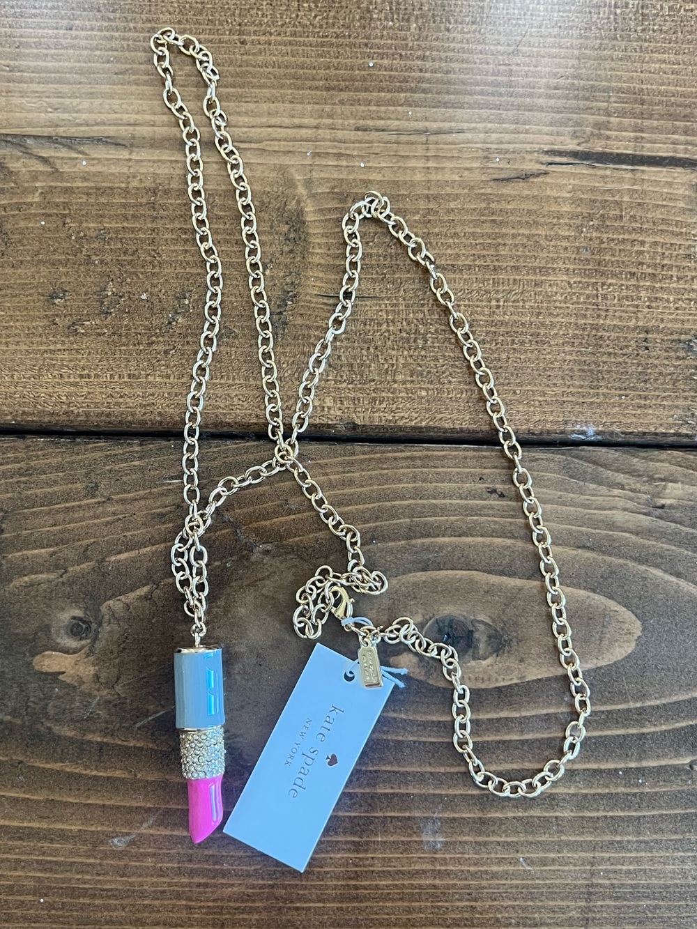 Kate Spade Lipstick Necklace